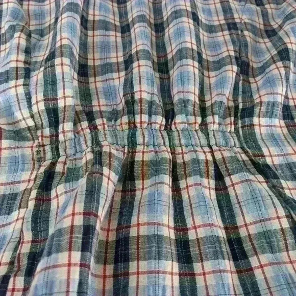 1955 vintage, button down shirt, blue and red,  Sz Medium, plaid - Picture 5 of 6